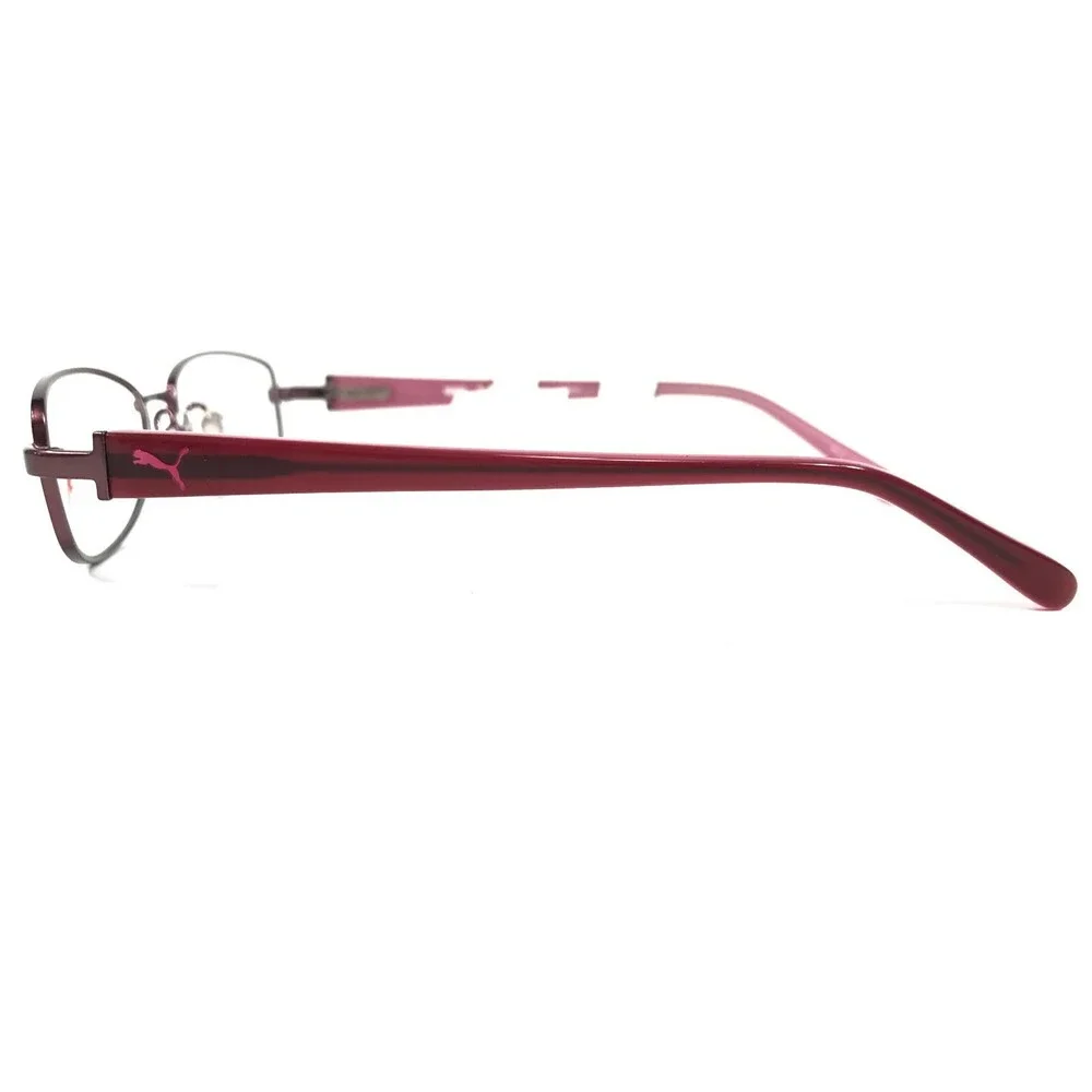 Puma Eyeglasses Frames PU15356 WI Pink Rectangular Oval Full Wire Rim 50-16-135